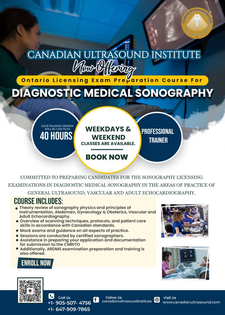 Ontario Licensing Exam Preparation Course for Generalist Sonography